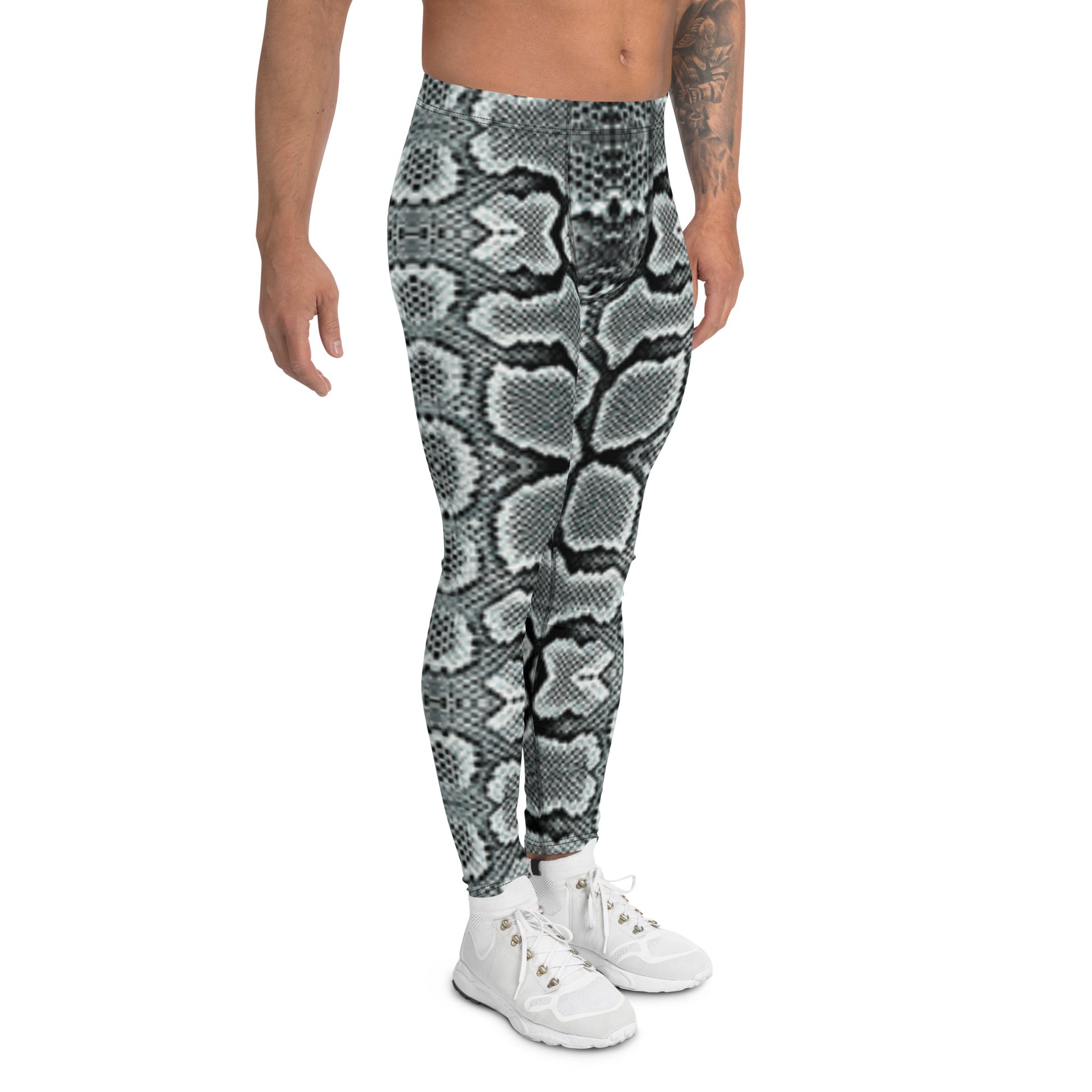 Snake Print Leggings for Men